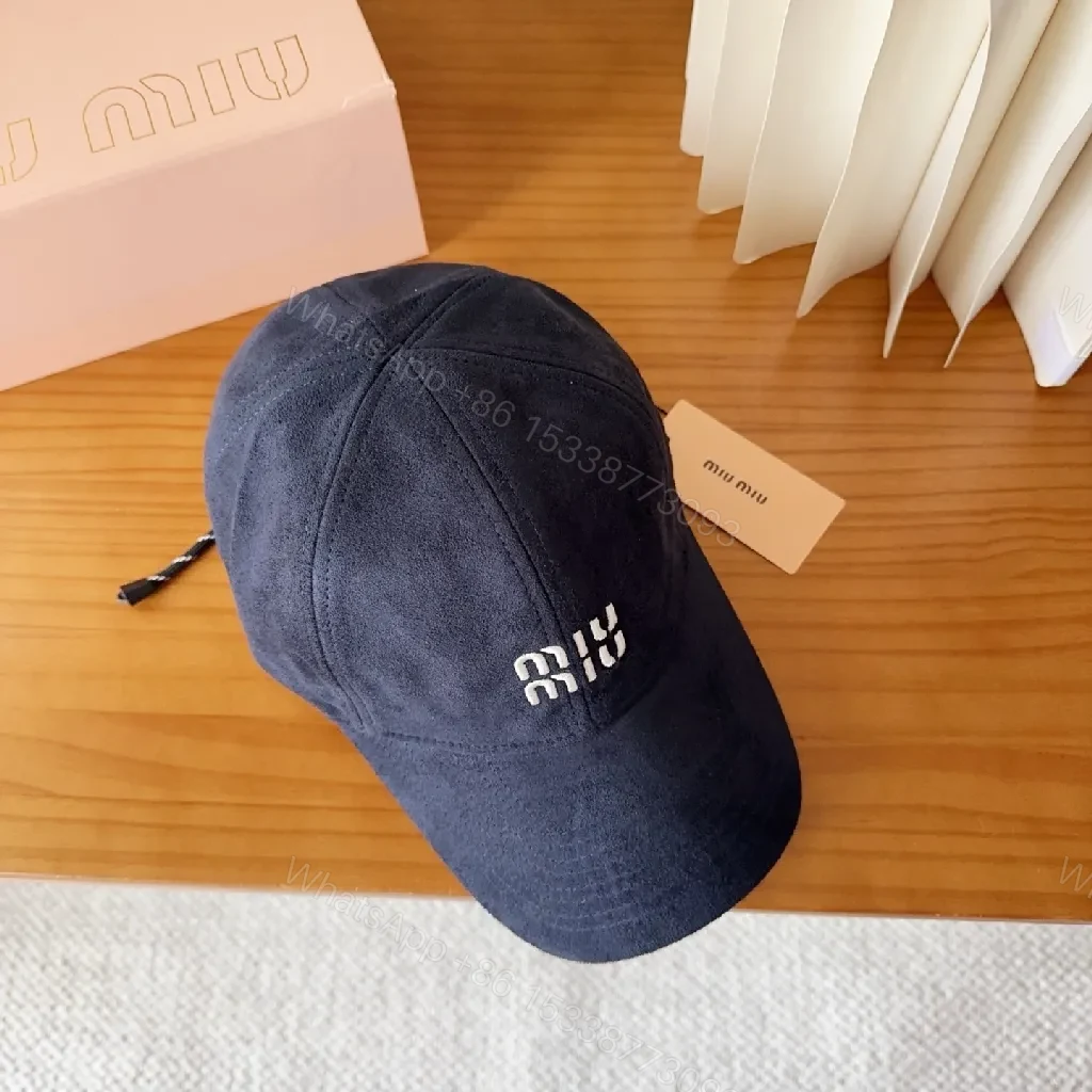 View 9 of Soft-Structured Navy Cap with Minimal Embroidery Details