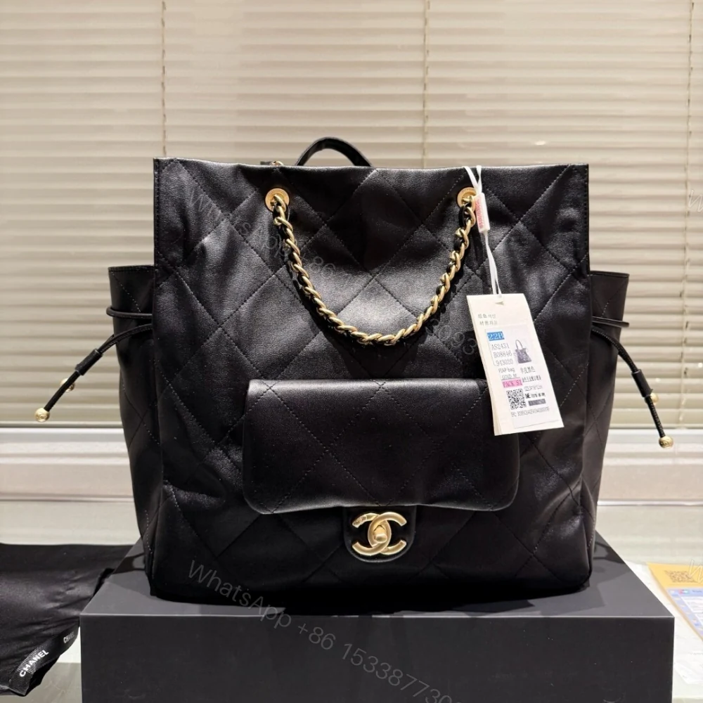 View 2 of Chanel 25C Shopping Bag Black 33Cm