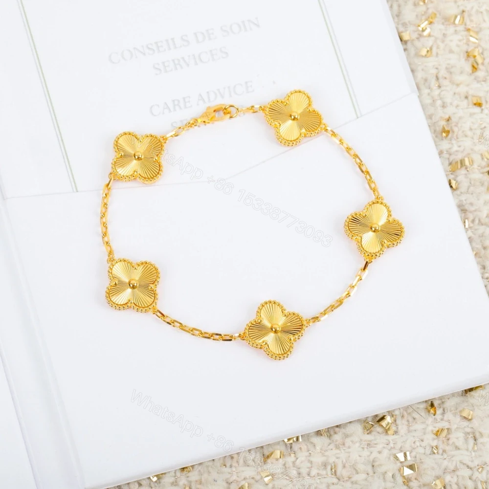 高仿首飾VanCleef&Arpels*RP3JK00金鐳射五花手鏈 — view 1