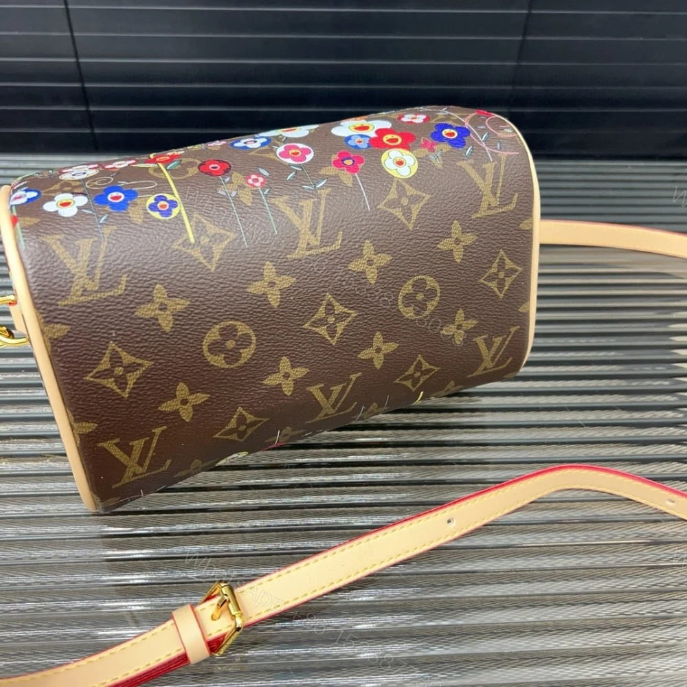 View 6 of Louis Vuitton X Takashi Murakami Speedy Bandoulière Brown 20Cm