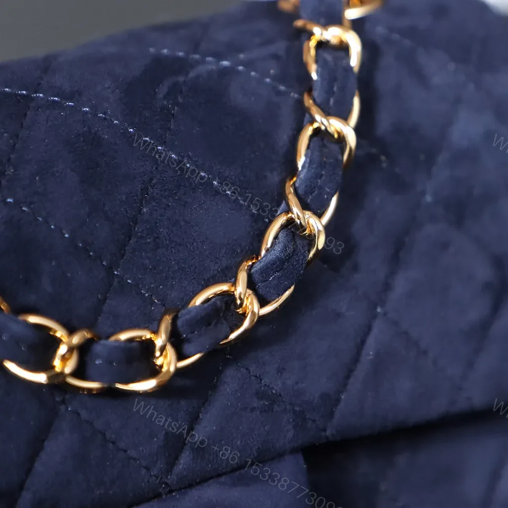 View 6 of CHANEL Vintage Double Flap Bag Suede