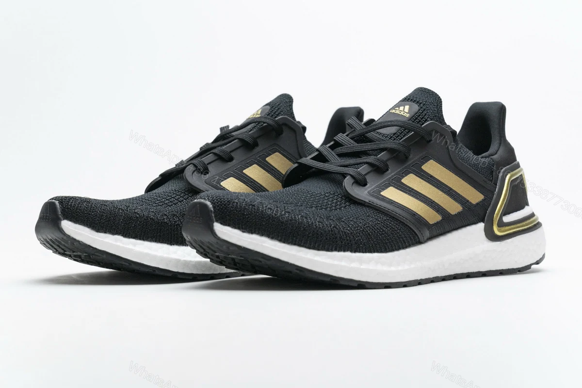 View 6 of Adidas Ultra Boost 20 Black Gold White EE4393