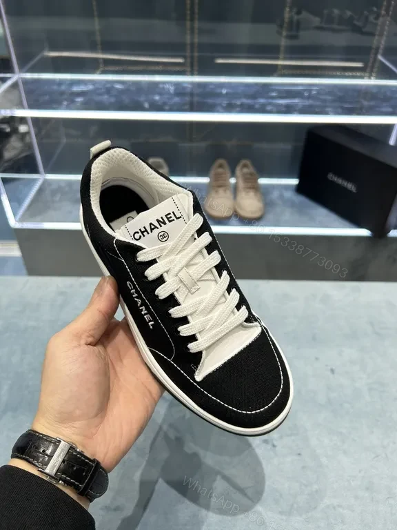 Chanel-Inspired Everyday Sneaker: Black & White Luxury — view 1