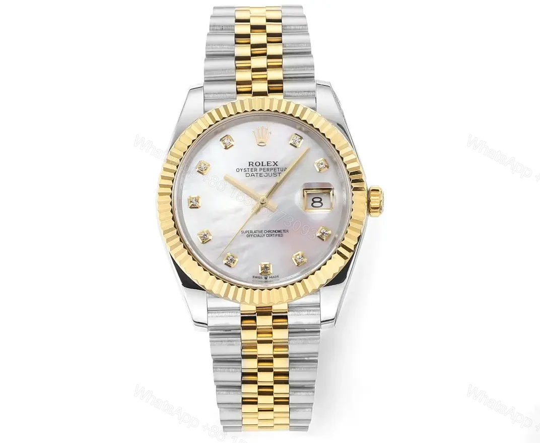 Rolex Datejust 41 Rolesor Yellow Fluted Jubilee MOP – Diamond 126333-0018 — view 1