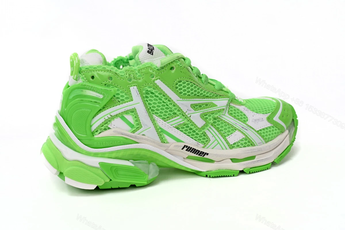 View 3 of Balenciaga Runner White Green 677402 W3RBM 3590