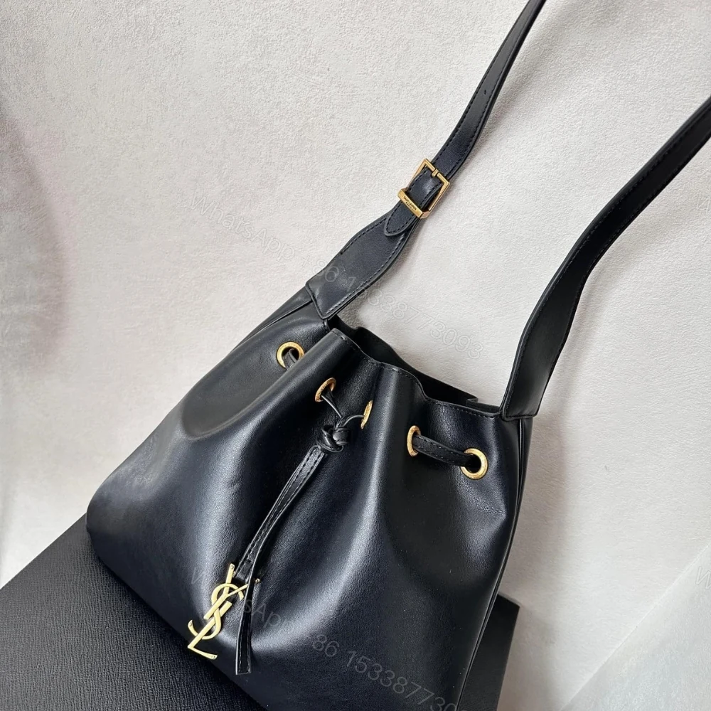 View 3 of Saint Laurent Paris VII Medium Flat Hobo Bag In Smooth Black 28Cm 697941AAAMD1000