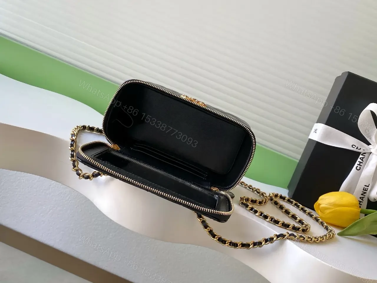 View 6 of Quilted Black Leather Crossbody: Elegant Daily Luxury Bag