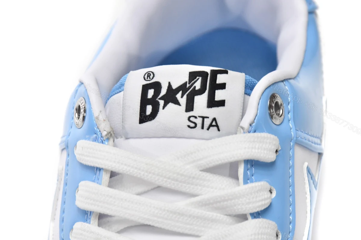 View 5 of Cheap A Bathing Ape Bape Sta Low White Blue(BapeSta)