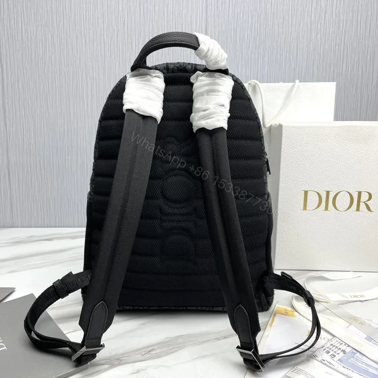 View 7 of Monochrome Luxe Dior-Style Daypack: Structured Signature Texture