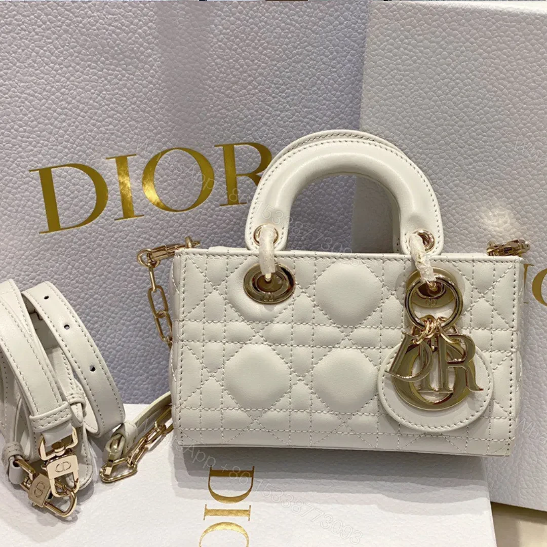 Dior D-Joy Mini Bag White Super Quality Women’s Handbag 16.5x6x10cm — view 1