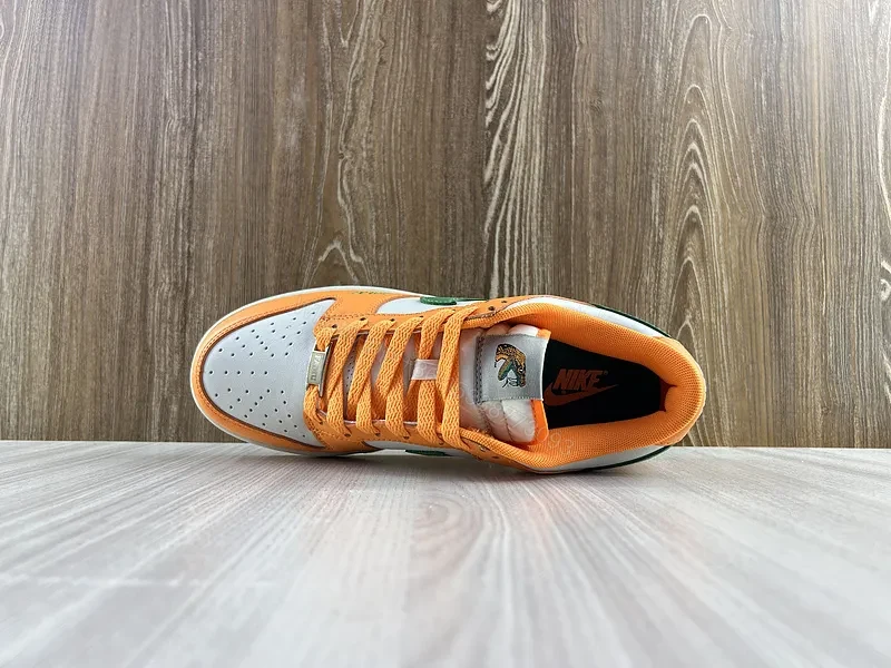 View 3 of Orange-Accent Nike-Style Low-Tops: Luxe Everyday Comfort Sneakers