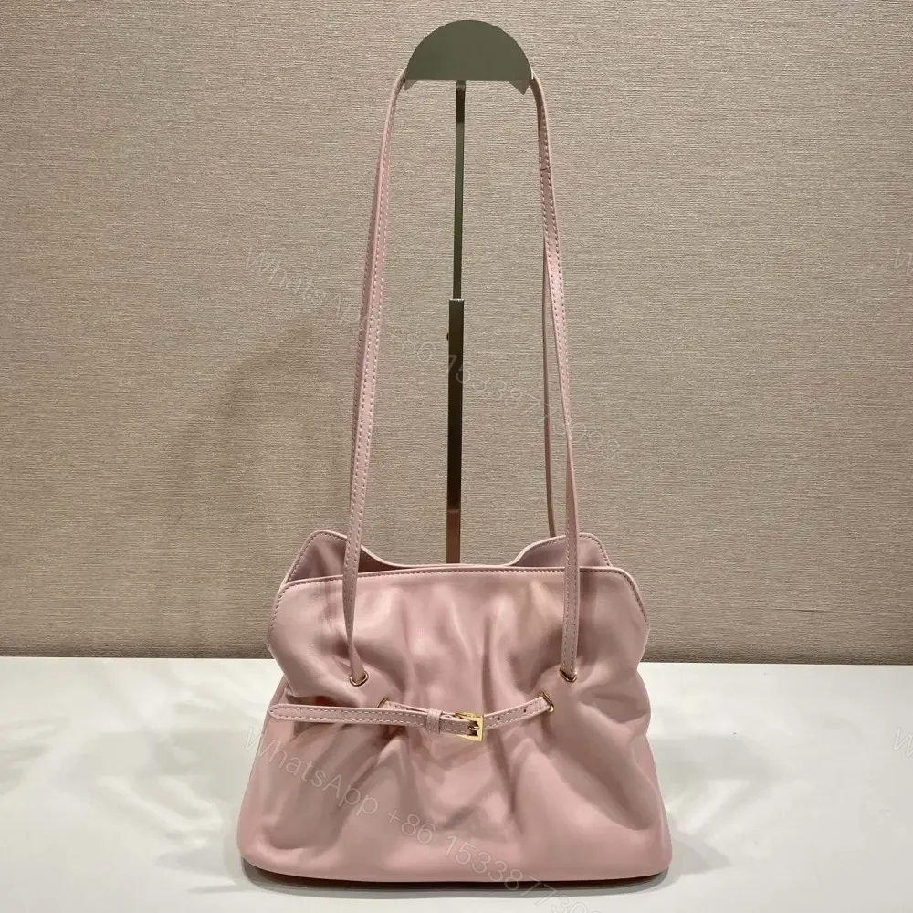 View 2 of 高仿Prada*Dada系列1BG586小羊皮雲朵包粉色小號免檢版