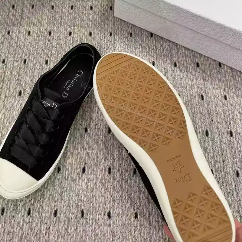 View 3 of DIOR LUCKY SNEAKERS WOMEN SATIN BLACK – CD145