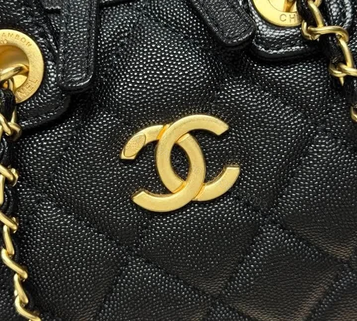 View 7 of Chanel 25A Small Bowling Black Bag AS5578