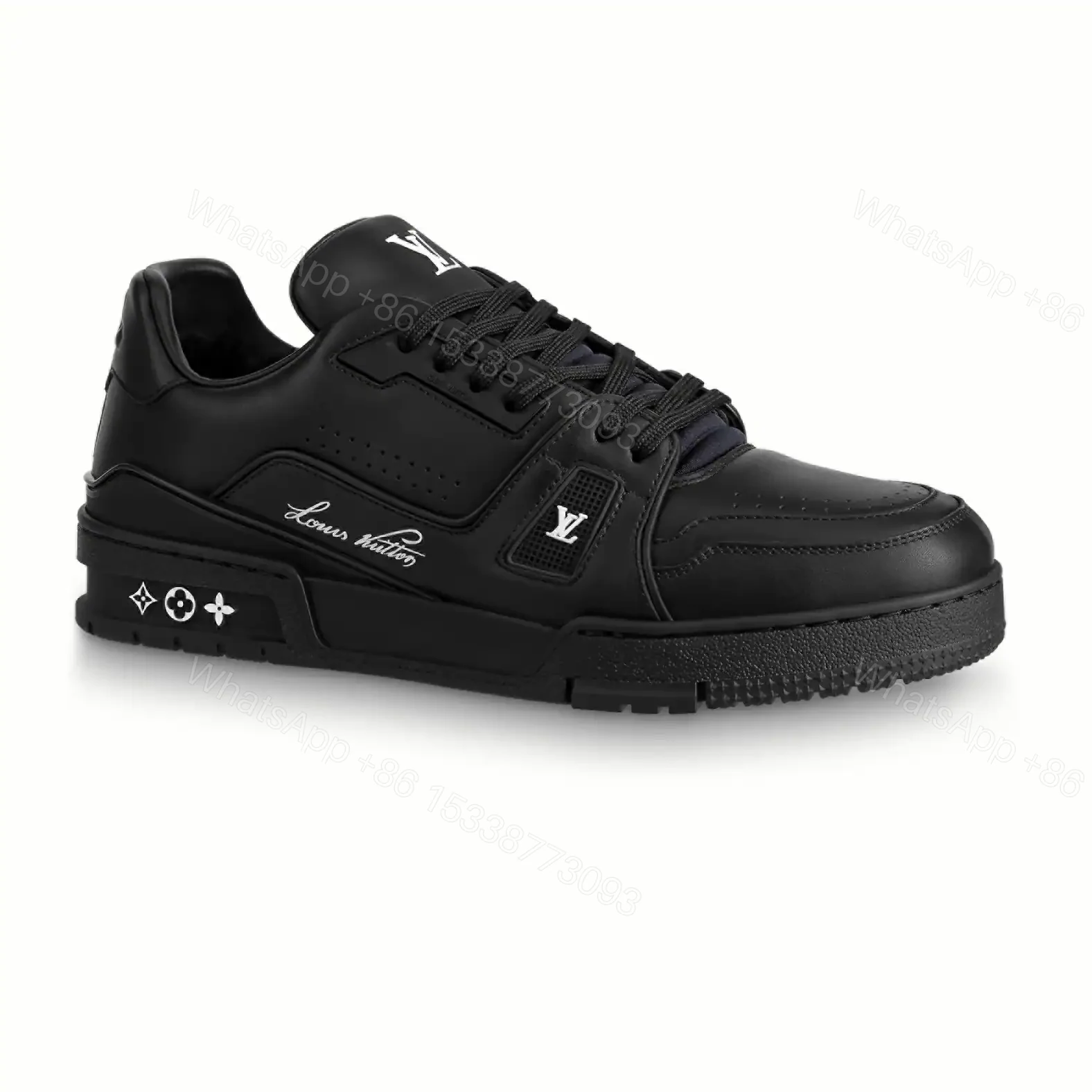 LOUIS VUITTON TRAINE SNEAKERS IN BLACK – LSVT379 — view 1