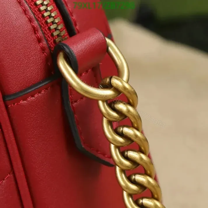 View 12 of Fake Gucci Small GG Beige Marmont Shoulder Bag ZB72988