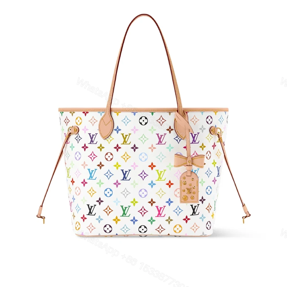Louis Vuitton x Murakami Neverfull MM Multicolor White 31cm M27787 — view 1
