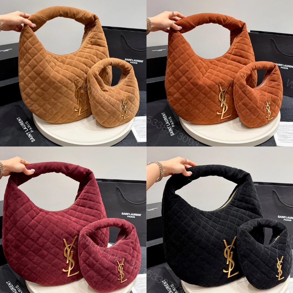 View 10 of Saint Laurent Icare Hobo In Quilted Caramel Cognac 42Cm