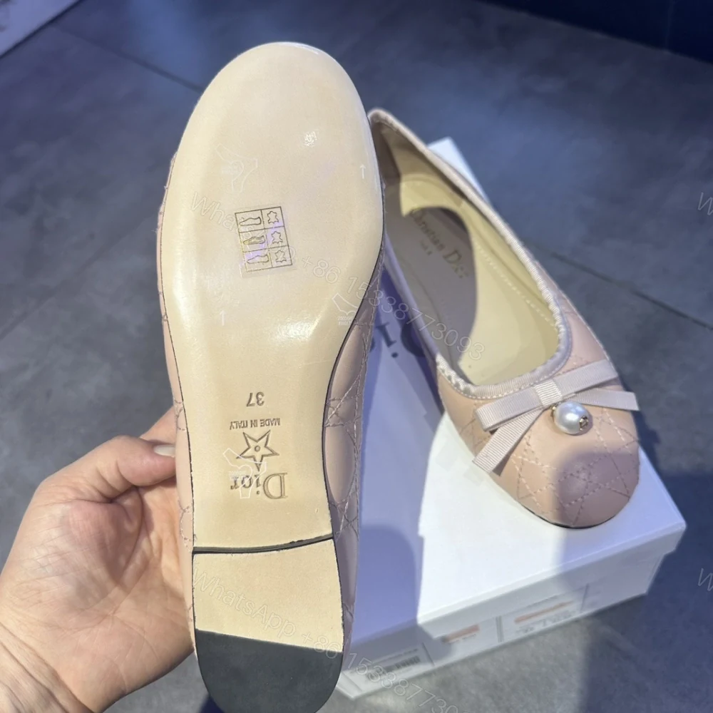 View 9 of 高仿Dior*Ballet系列KCB920圓頭套腳休閒單鞋粉色免檢版