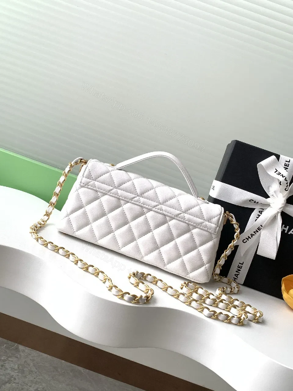 View 8 of Quilted Mini Flap Bag with Gold Hardware - Everyday Luxe