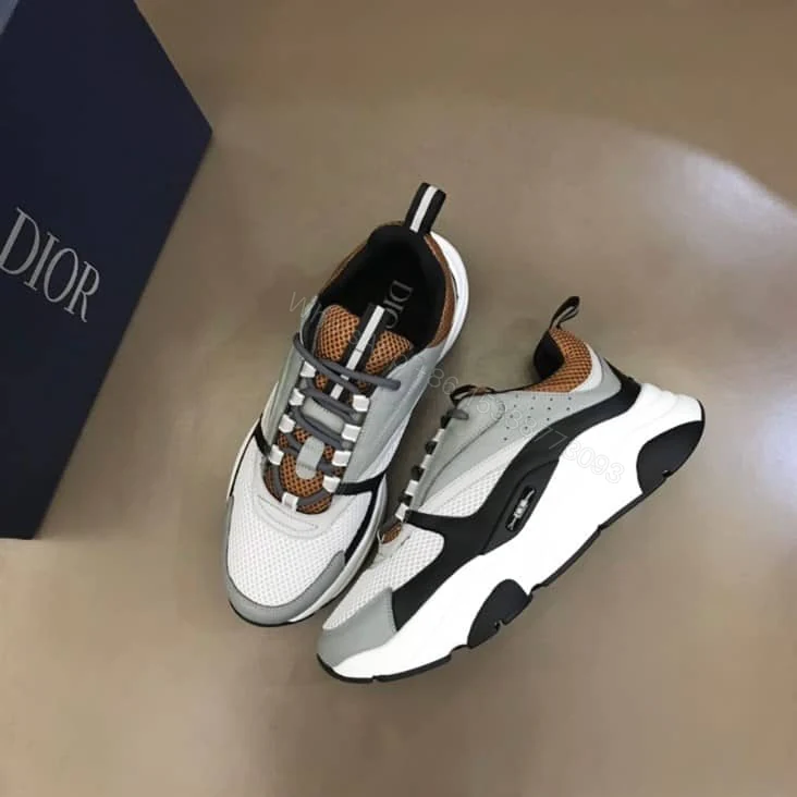 View 3 of B22 SNEAKER TECHNICAL MESH WITH AND CALFSKIN – CD107