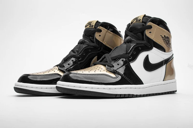 Air Jordan 1 Retro High NRG Patent Gold Toe 861428-007 — view 2