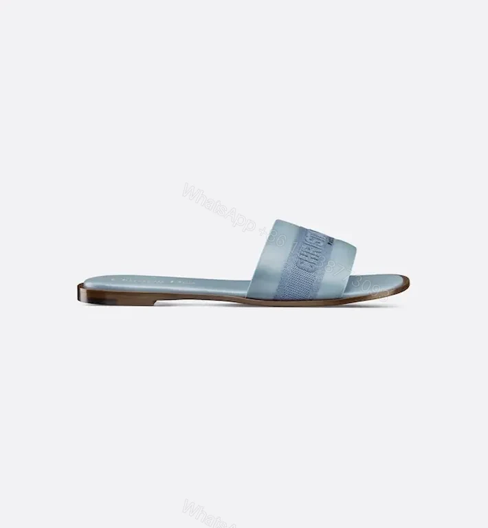 View 4 of Soft-Modern Dior Stride Sandals in Blue Leather