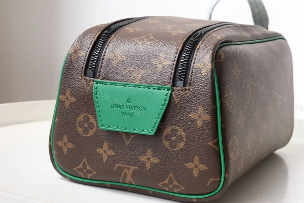 View 3 of Compact Monogram Clutch: LV Green Edge Luxury Kit