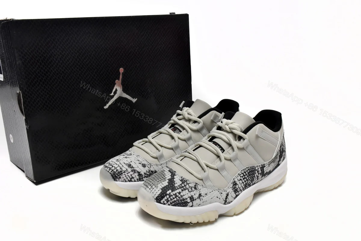Air Jordan 11 Retro Low Light Bone Snakeskin CD6846-002 — view 2