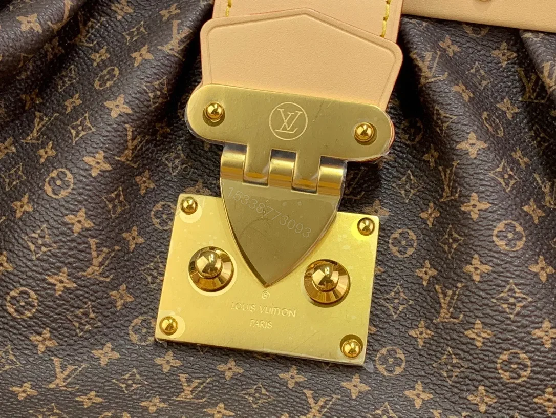 View 5 of Louis Vuitton LV Clucth Tisitt Like Auth Lock Handbags 28x14cm
