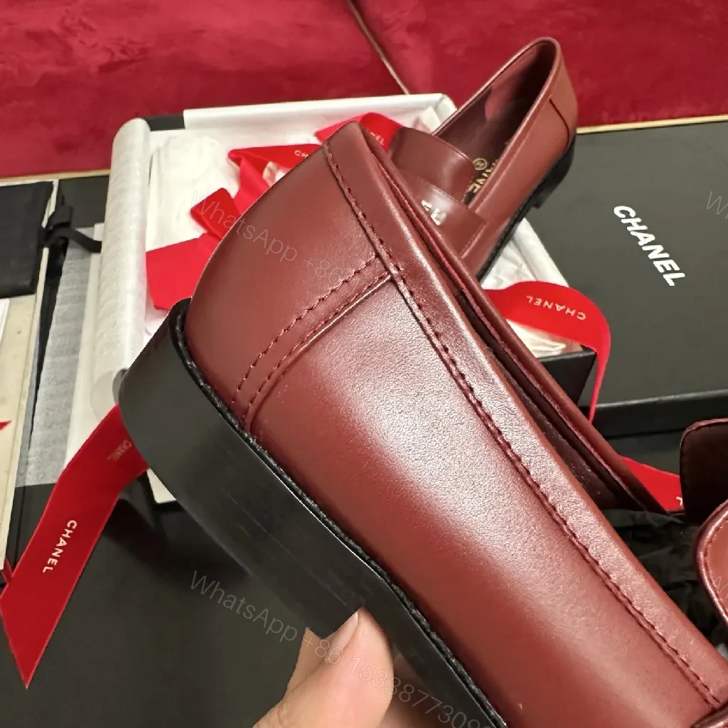 View 3 of Burgundy Leather Loafers: All-Day Comfort, Chic Design