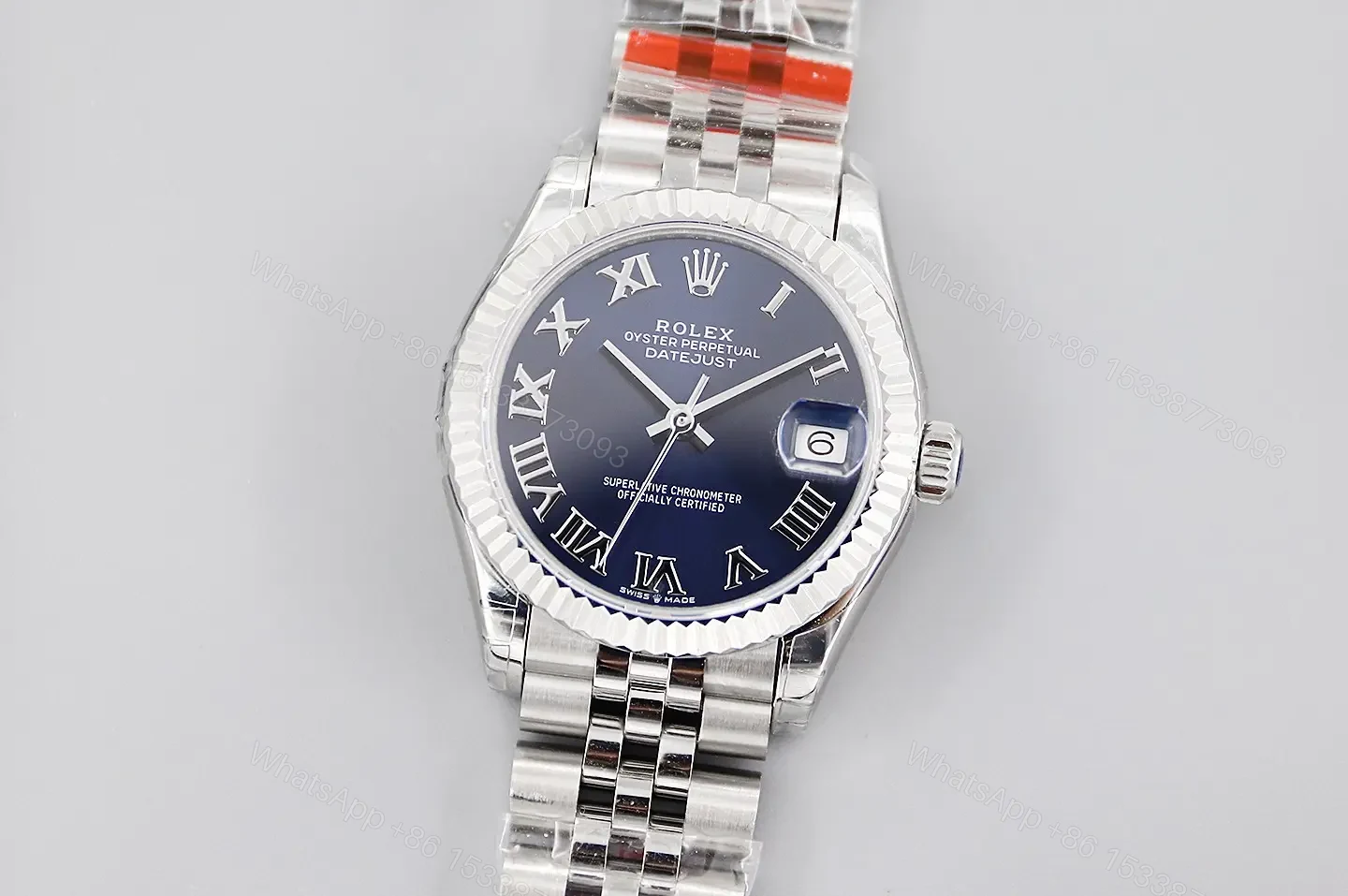 Rolex Datejust 31 178279 White Gold Blue Roman Dial President Bracelet Watch 178279-0083 — view 1
