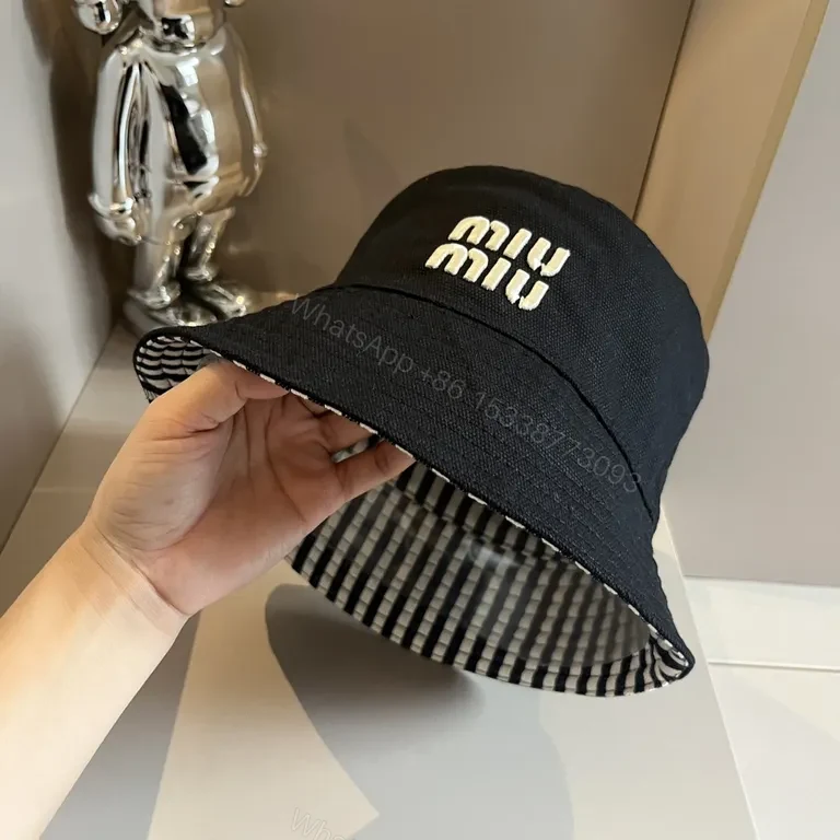 View 6 of Black Cotton-Twill Bucket Hat: Subtle Logo, Everyday Luxe