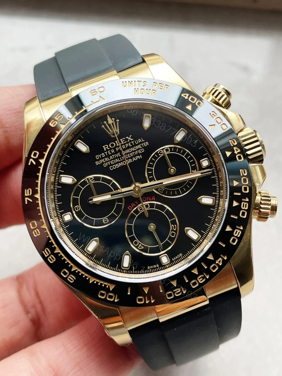 View 6 of Clean factory 1:1 Rolex Daytona Best Edition 904L Steel Black Dial A4130