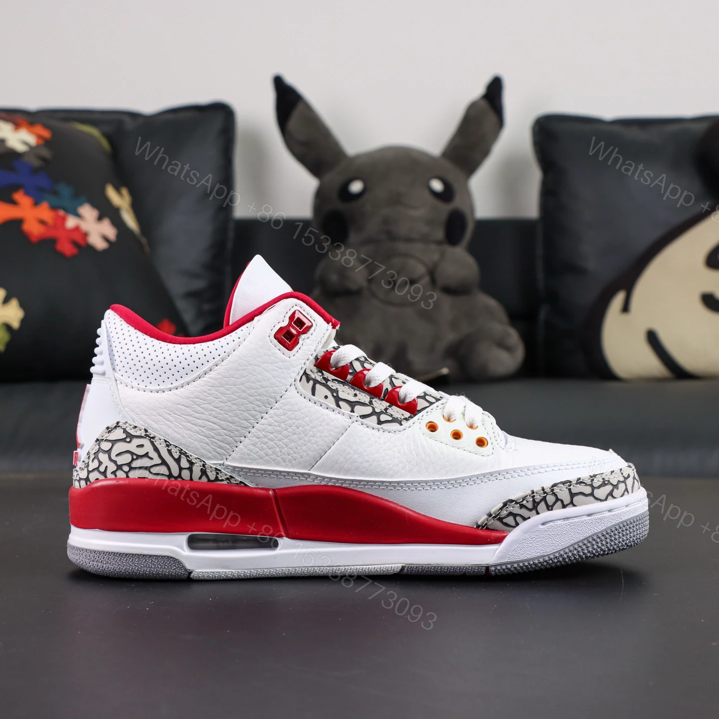 View 2 of Jordan 3 Retro Cardinal Red