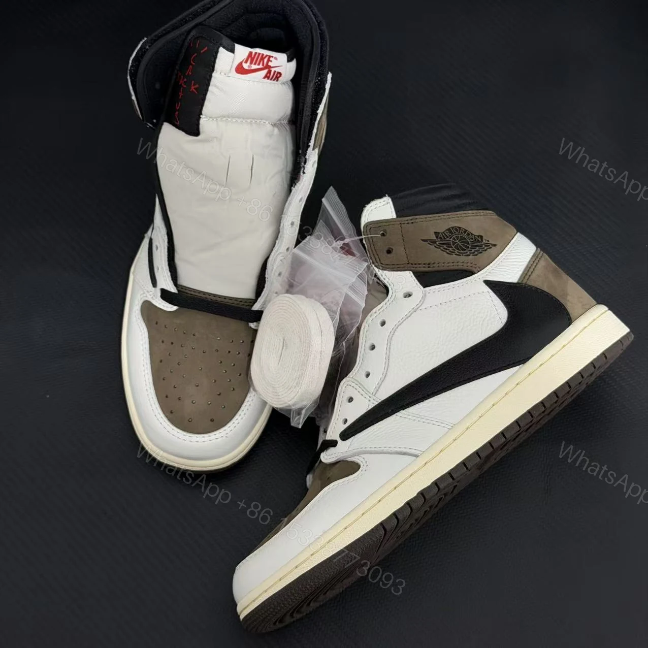 View 7 of Travis Scott × Air Jordan 1 High ‘Reverse Mocha’