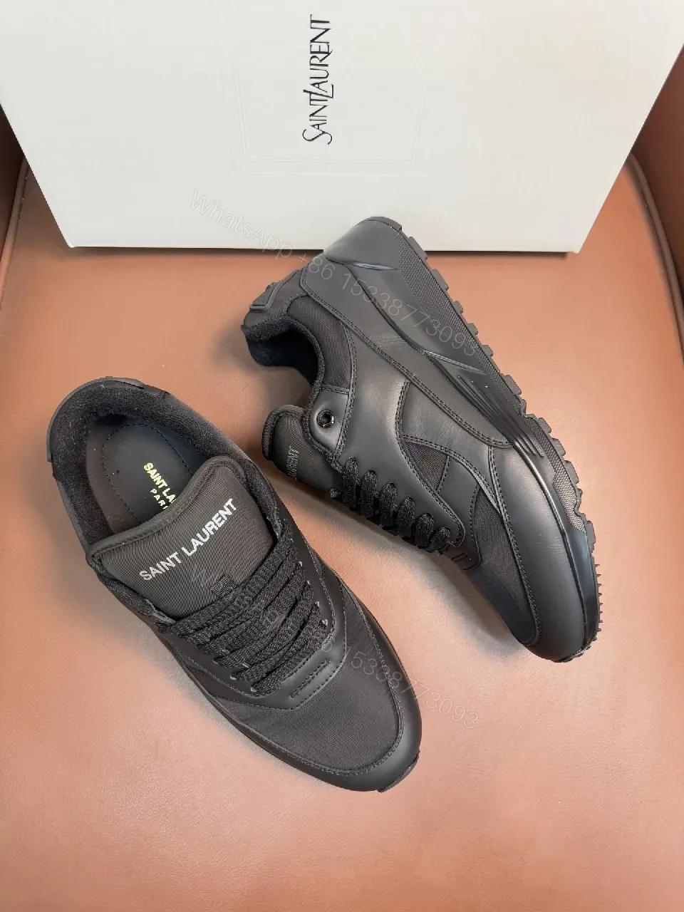 Black Leather Modern Sneaker + All-Day Comfort + Men's Shoes — view 1