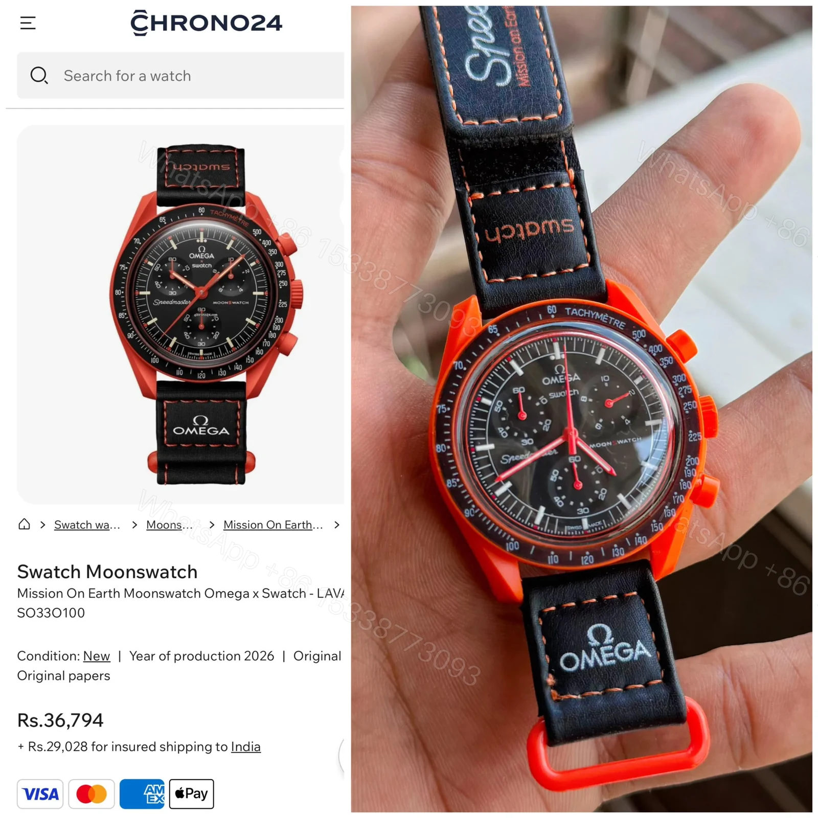 View 2 of Omega × Swatch MoonSwatch Mission