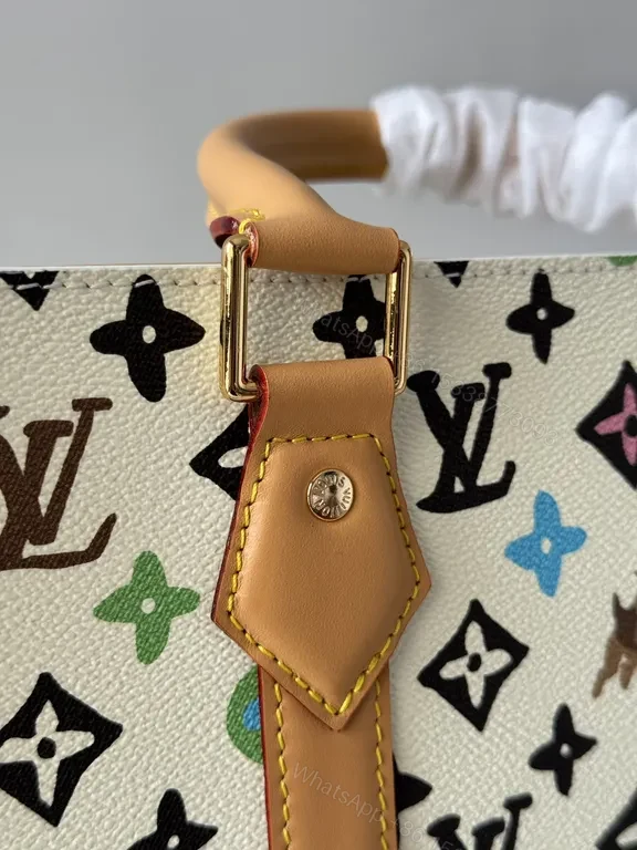 View 5 of Vibrant LV Monogram Tote: Colorful Accent Luxury Bag