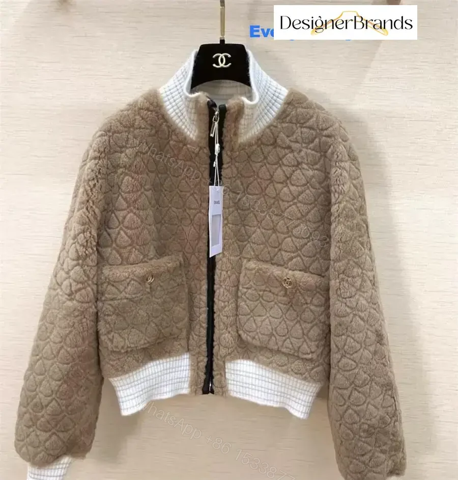 View 8 of Quilted Teddy Jacket: Camel, Structured Details, All-Season Comfort