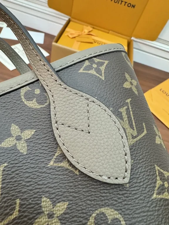 View 5 of Monogram Mini Tote: Luxe LV-Inspired, Gold Accents, Crossbody Ready