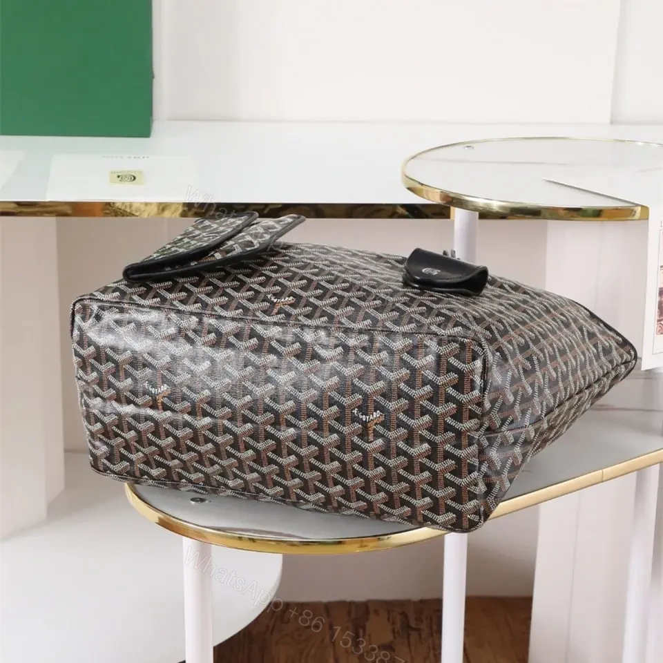 View 4 of 高仿Goyard*STLOUIP2滿印Tote手提袋黑色免檢版小號