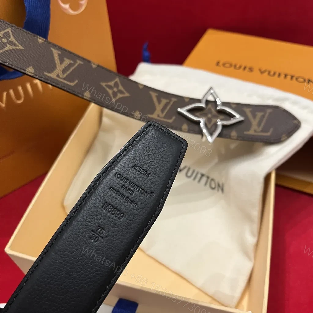 View 2 of Calfskin Monogram Belt — Luxe Everyday Style, Durable