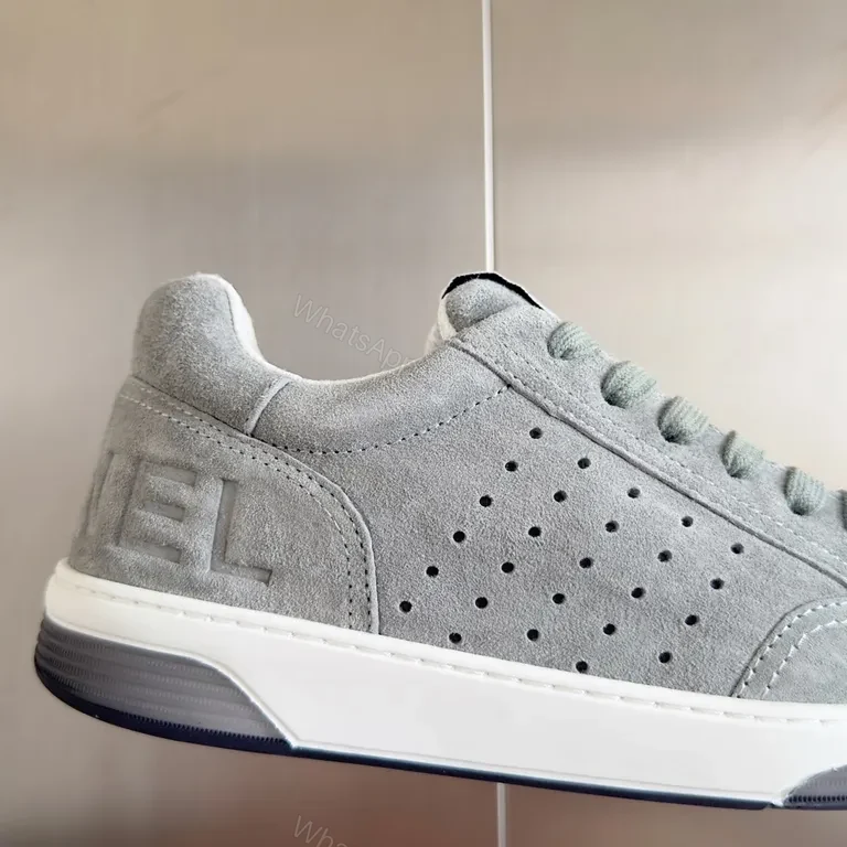 View 4 of Chanel-Inspired Luxury Low-Top Sneakers: Subtle Texture