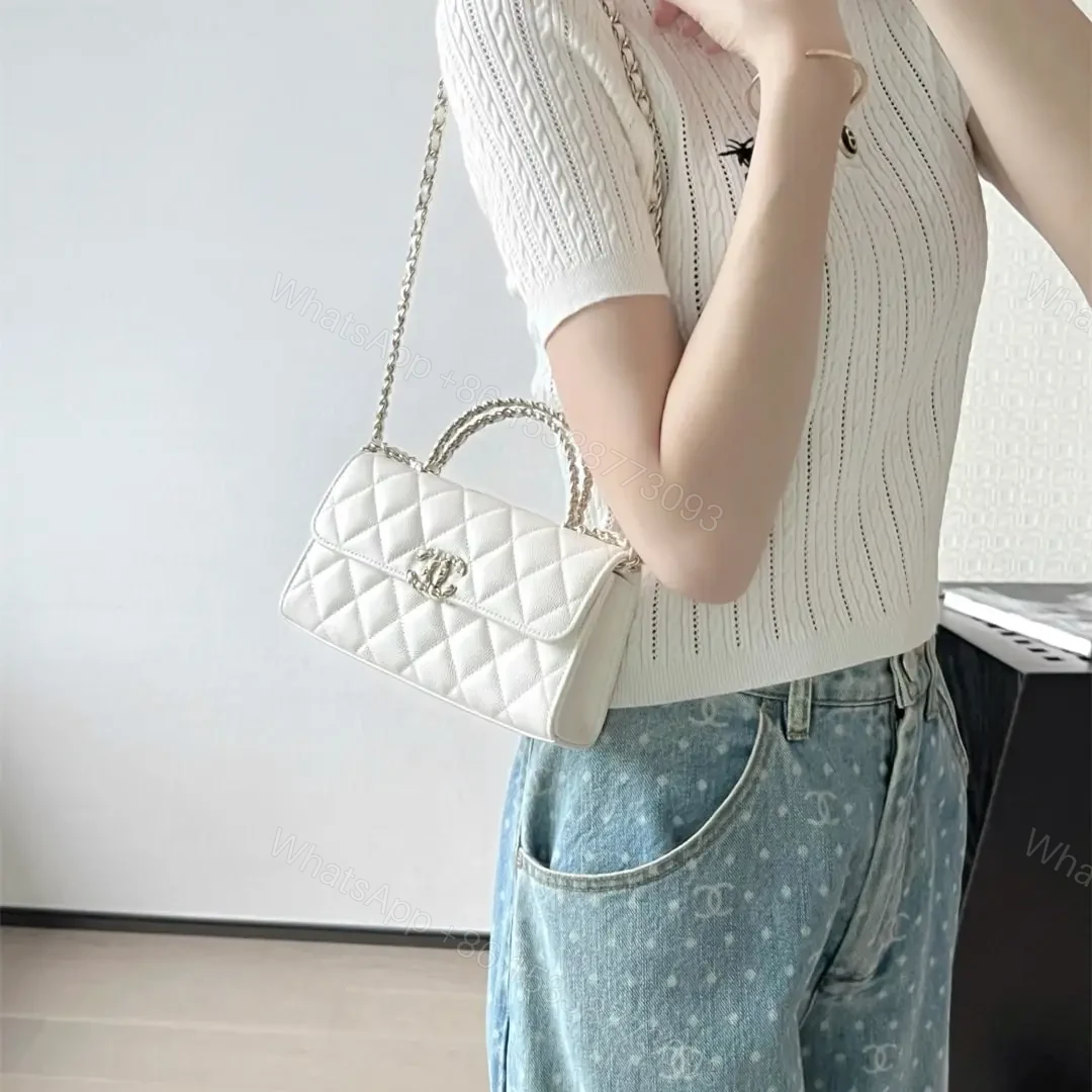 View 20 of 高仿Chanel*25S系列AP3238亮面小牛皮單肩包白色免檢版