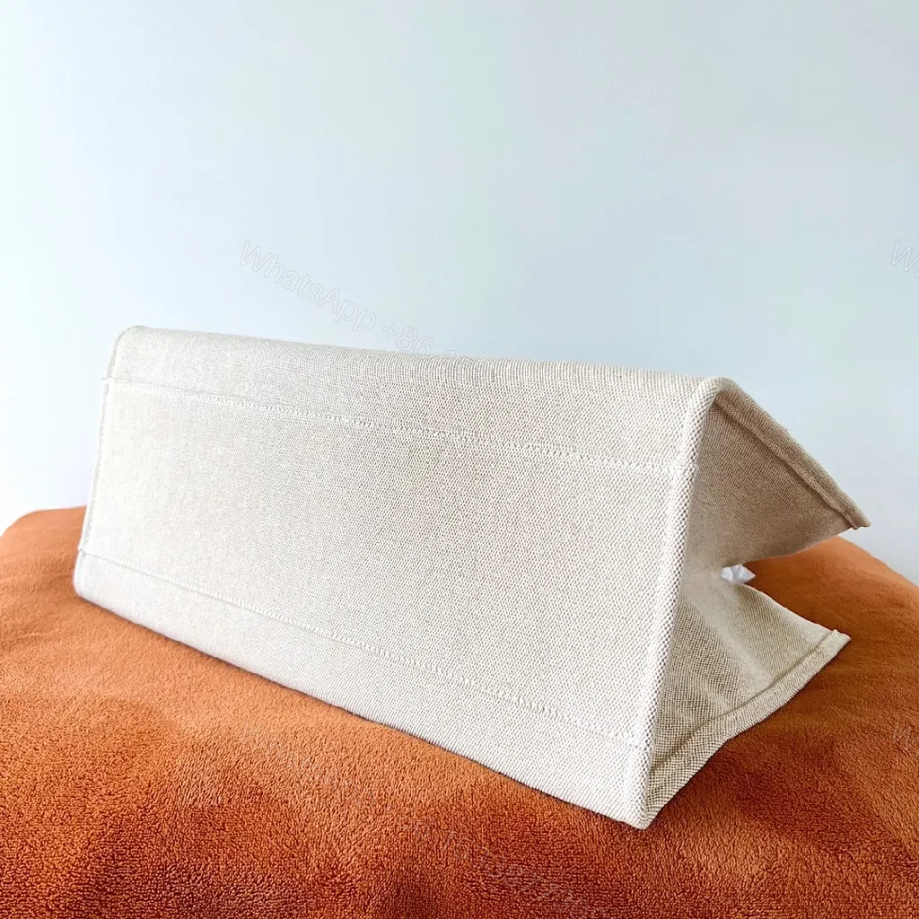 View 6 of Textured Canvas Tote: Bold, Structured Everyday Luxury