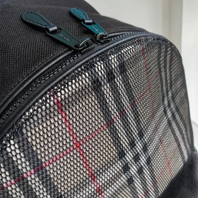 View 6 of Burberry Check Mesh Backpack: Premium Everyday Carry