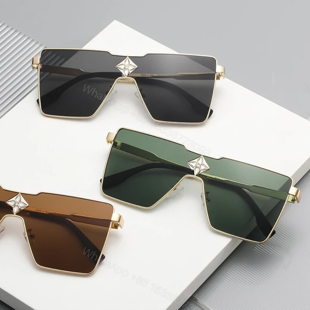 View 5 of Louis Vuitton Cyclone Metal Sunglasses Gold