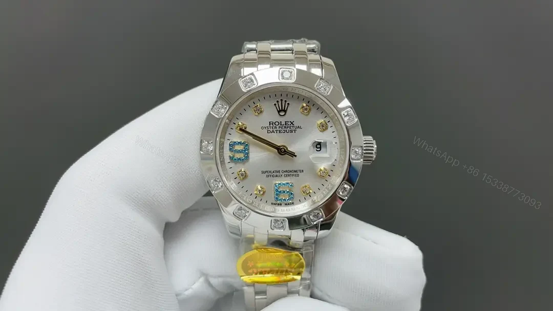 View 4 of Rolex Lady-Datejust Pearlmaster Mother of Pearl Diamond Edition 29mm RLX-LDJ-PM-MOP-DIA29