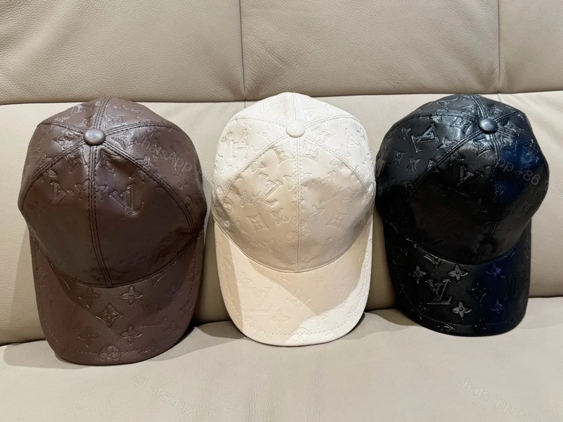 View 6 of Ivory Monogram Texture Cap – Luxe Casual Style Cap